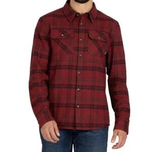 Colorado Clothing Men's Red/Black Plaid Flannel Shirt, XL NWT